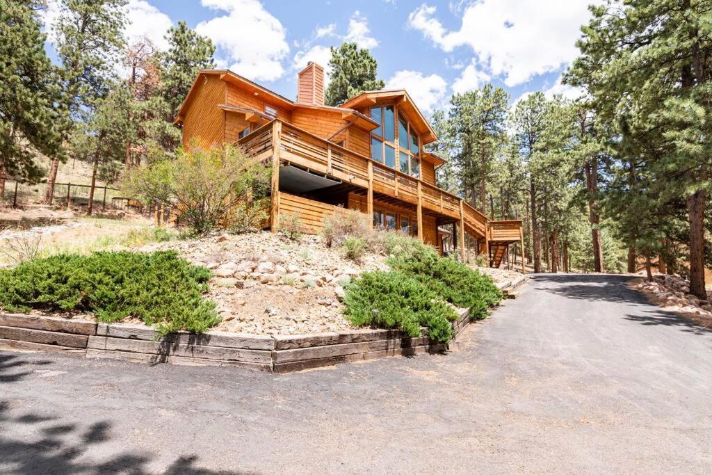 Private Hot Tub Overlooking Pikes Peak Woodland Park Buitenkant foto